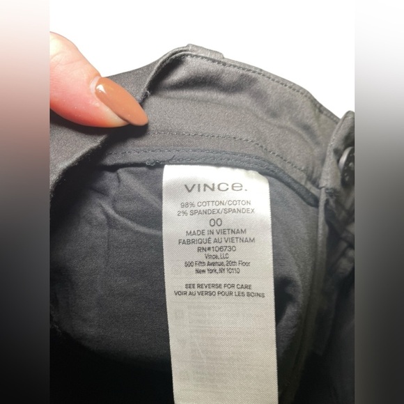 Vince New NWT Black Cotton Coin Pocket Bermuda Shorts Size 00 - Picture 6 of 7